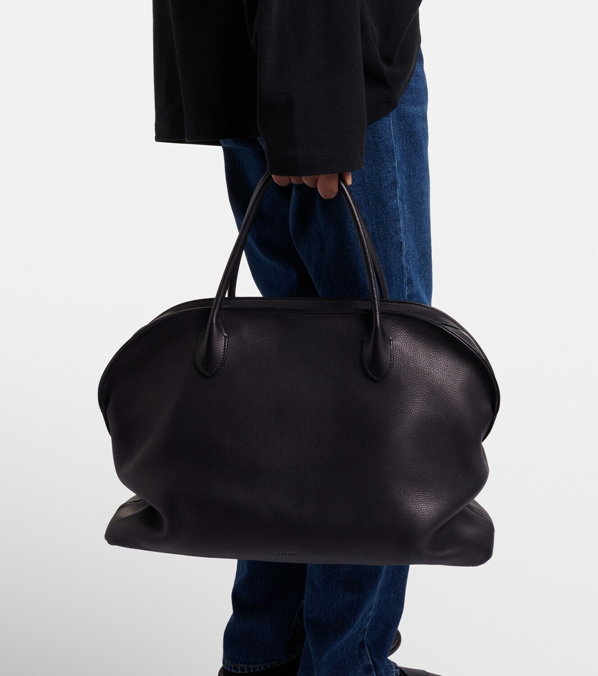 The Row Agnes 16 leather tote bag