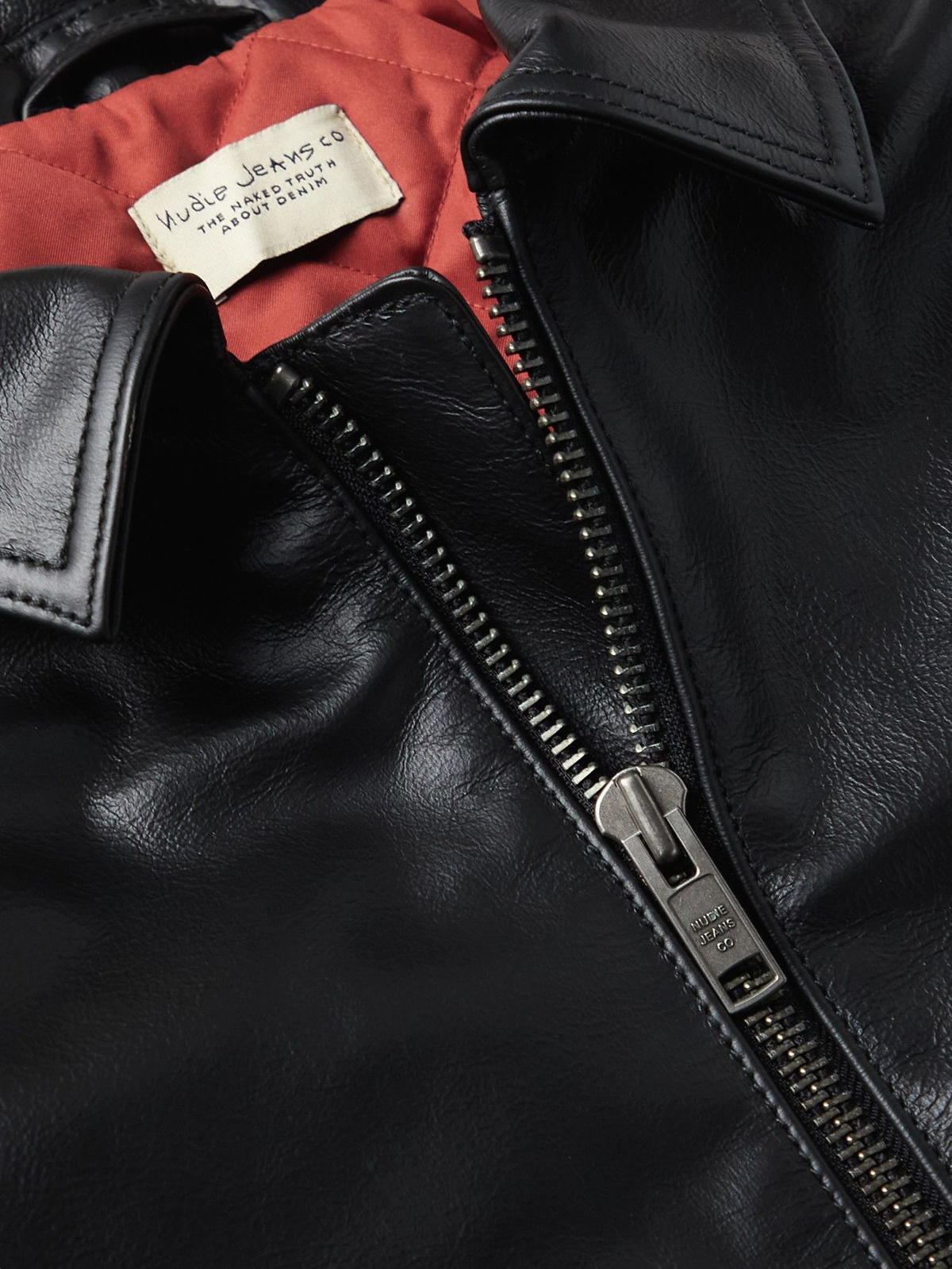 Nudie Jeans - Eddy Leather Blouson Jacket - Black Nudie Jeans Co
