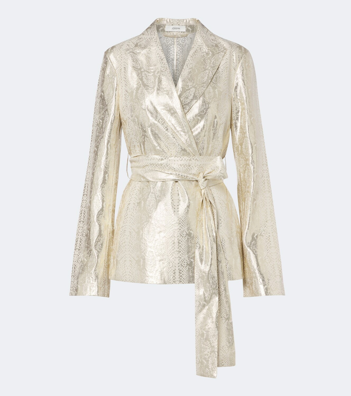 Joseph Ashner snake-print silk-blend lamé blazer