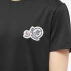 Moncler Men's Double Badge T-Shirt in Black