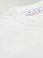 Off-White - Printed Cotton-Jersey T-Shirt - White