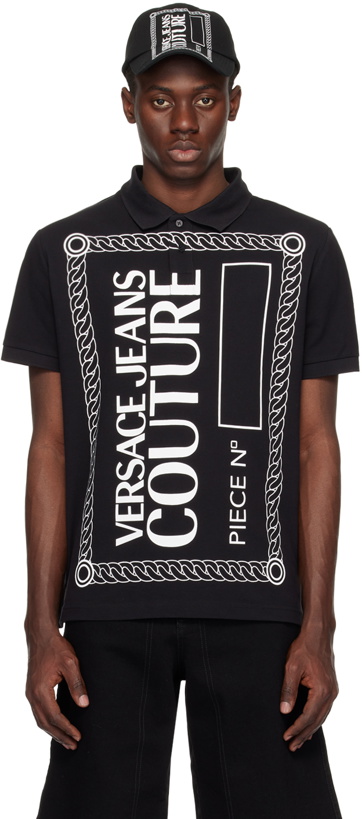 Photo: Versace Jeans Couture Black Piece Number Polo