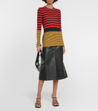 Proenza Schouler Slinky stripe long sleeve sweater