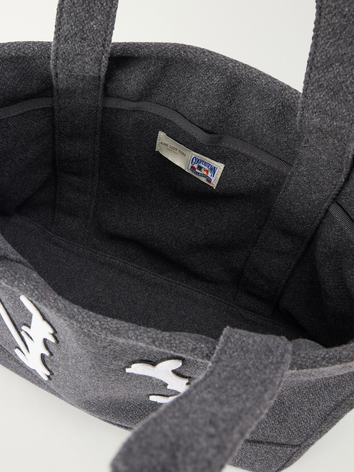 Aimé Leon Dore - NY Highlanders Logo-Appliquéd Canvas Tote - Gray