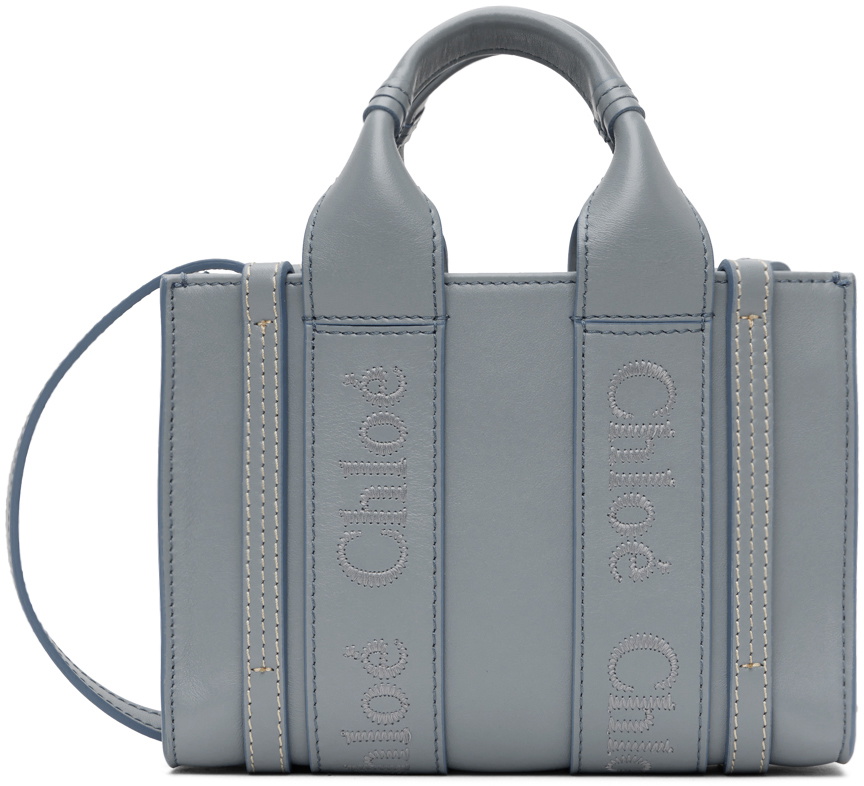 Chloé Blue Mini Woody Bag Chloe