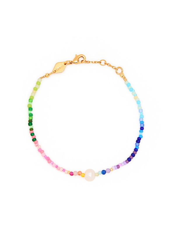Photo: Anni LU Capri Beaded 18kt Gold-plated Bracelet - Multicoloured - One Size