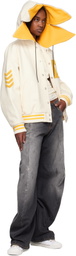 doublet Off-White Petal Mouth Hood Varsity Bomber Jacket