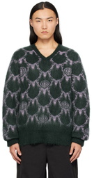 South2 West8 Green Mohair Sweater