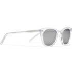 SAINT LAURENT - D-Frame Acetate and Silver-Tone Sunglasses - Neutrals