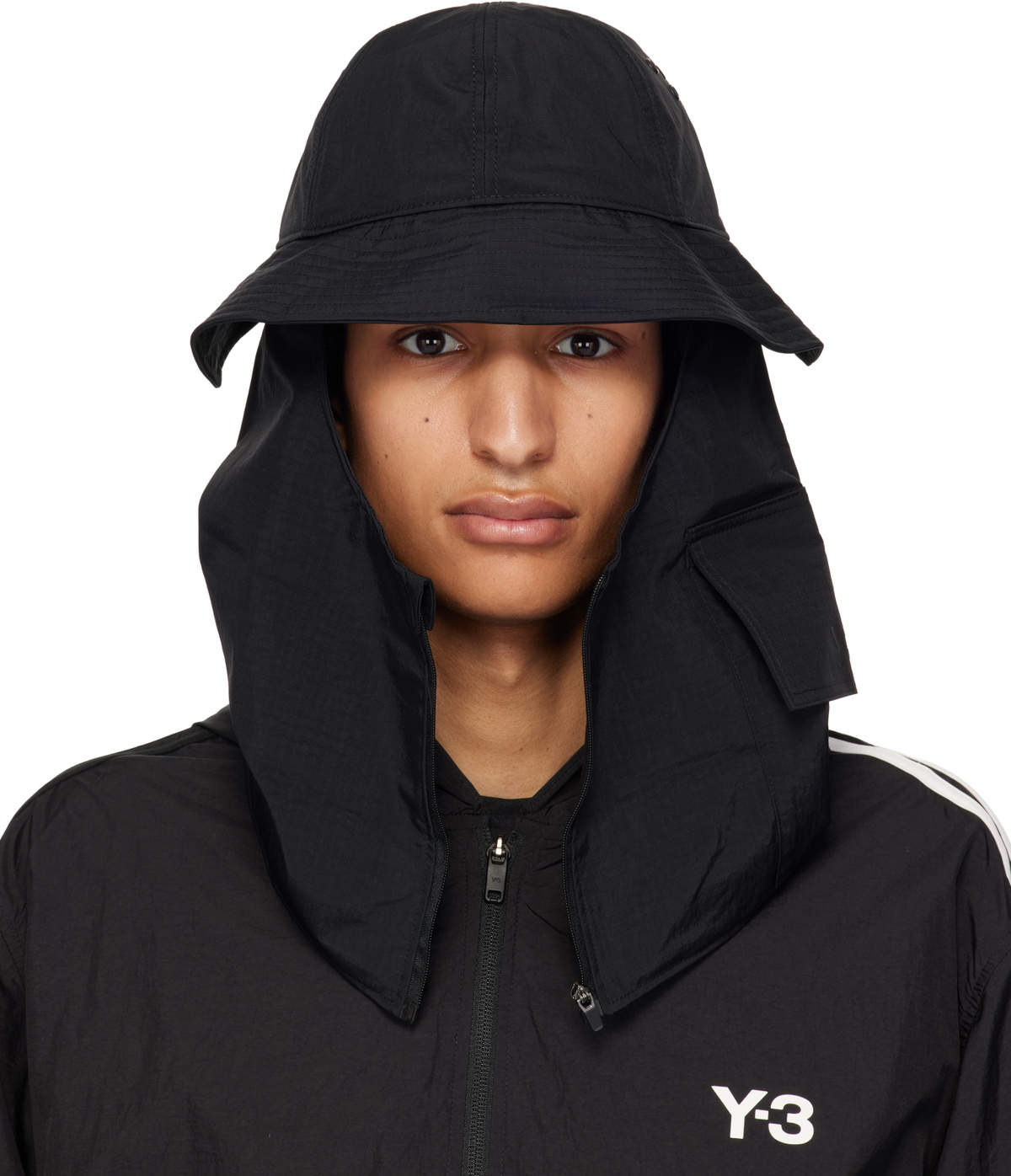 Y-3 Black Util Bucket Hat