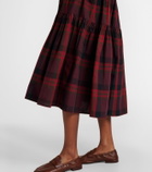 Polo Ralph Lauren Belted plaid cotton-blend shirt dress