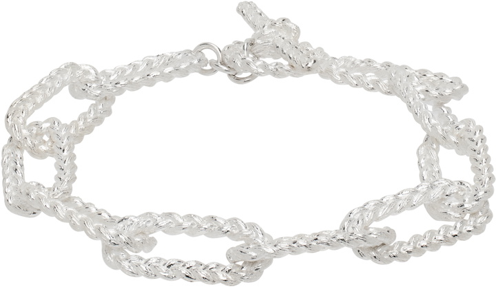 Photo: Bleue Burnham Silver Braided Link Bracelet