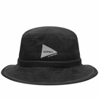 Gramicci Men's x And Wander Bucket Hat in Black