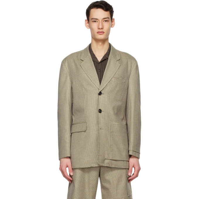 Photo: Andersson Bell Green and Beige Signature Checked Blazer