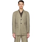 Andersson Bell Green and Beige Signature Checked Blazer