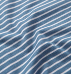 Ermenegildo Zegna - Slim-Fit Striped Cotton-Piqué T-Shirt - Blue