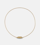Marie Lichtenberg Coco Micro 18kt gold locket necklace with diamonds