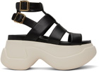 Marni Black Gladiator Platform Sandals