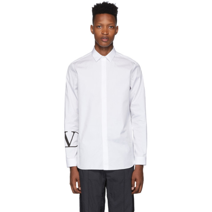 Photo: Valentino White VLogo Print Shirt