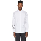 Valentino White VLogo Print Shirt