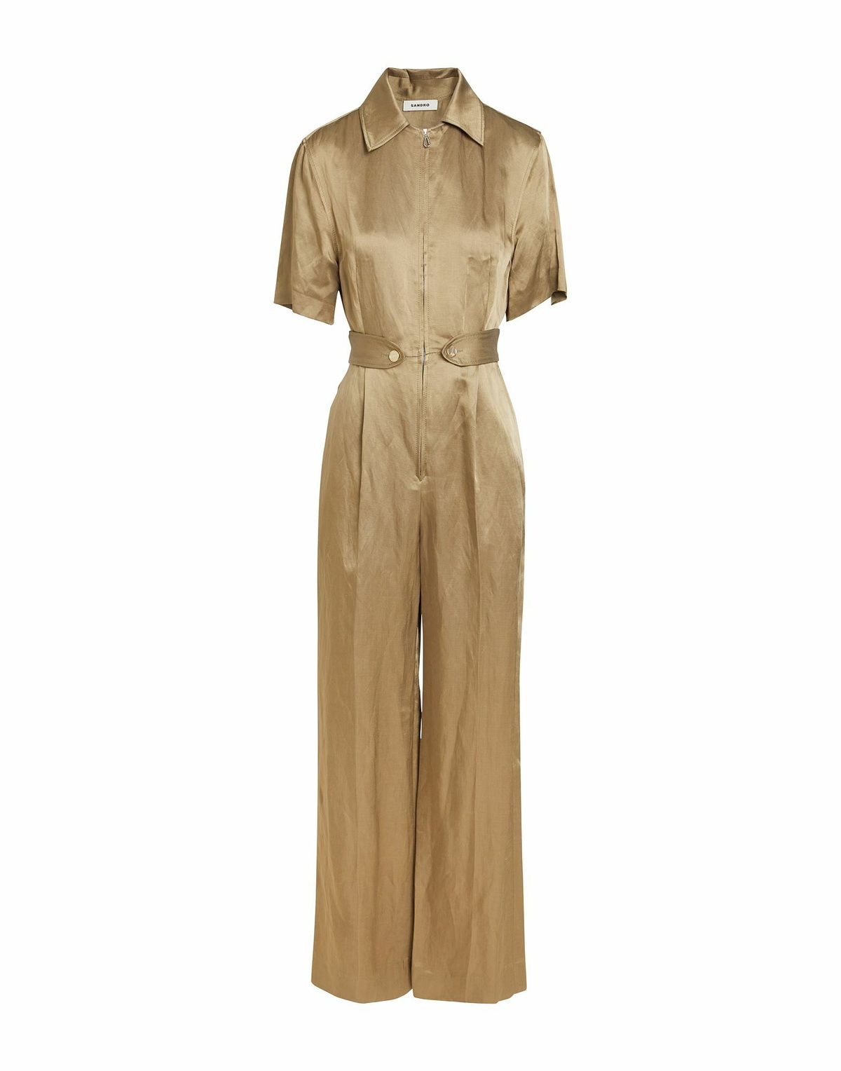 Sandro Womens Jumpsuit Military in Green