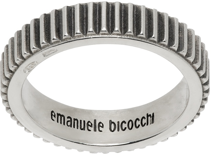 Photo: Emanuele Bicocchi Silver Striped Band Ring
