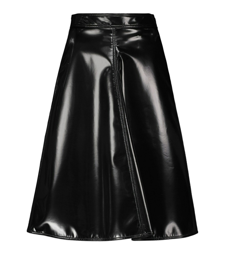 Photo: Moncler Genius - 2 Moncler 1952 faux leather midi skirt