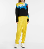 Loewe High-rise wool twill pants