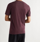 Maison Margiela - Garment-Dyed Cotton-Jersey T-Shirt - Burgundy