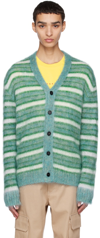 Photo: Marni Blue Striped Cardigan