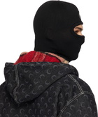 Marine Serre Black Moon Logo Knit Balaclava