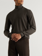 Caruso - Wool Rollneck Sweater - Brown