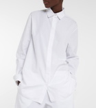 The Row Derica cotton and cashmere drill shirt
