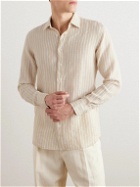 Lardini - Striped Linen Shirt - Neutrals