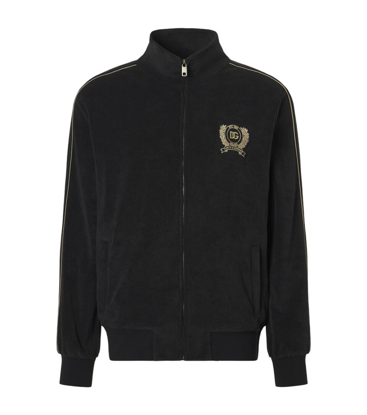 Photo: Dolce&Gabbana Logo cotton-blend sweatshirt