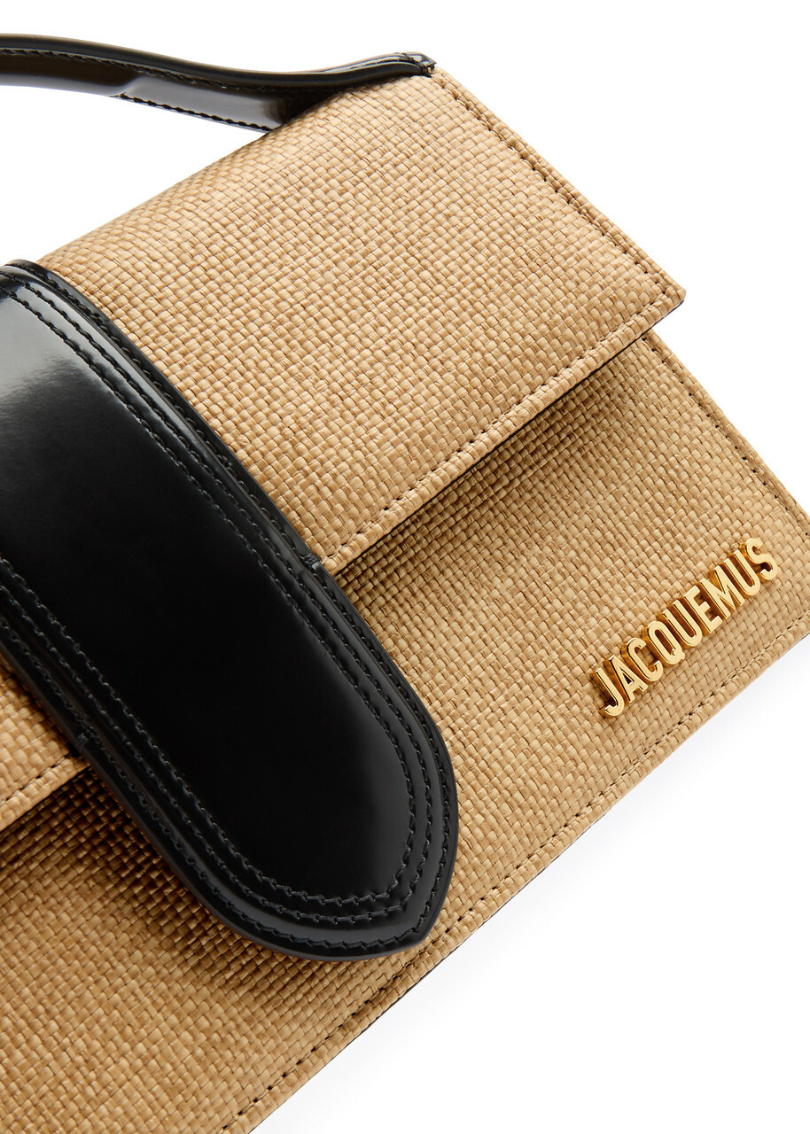 Jacquemus Le Grand Bambino Faux Raffia top Handle bag