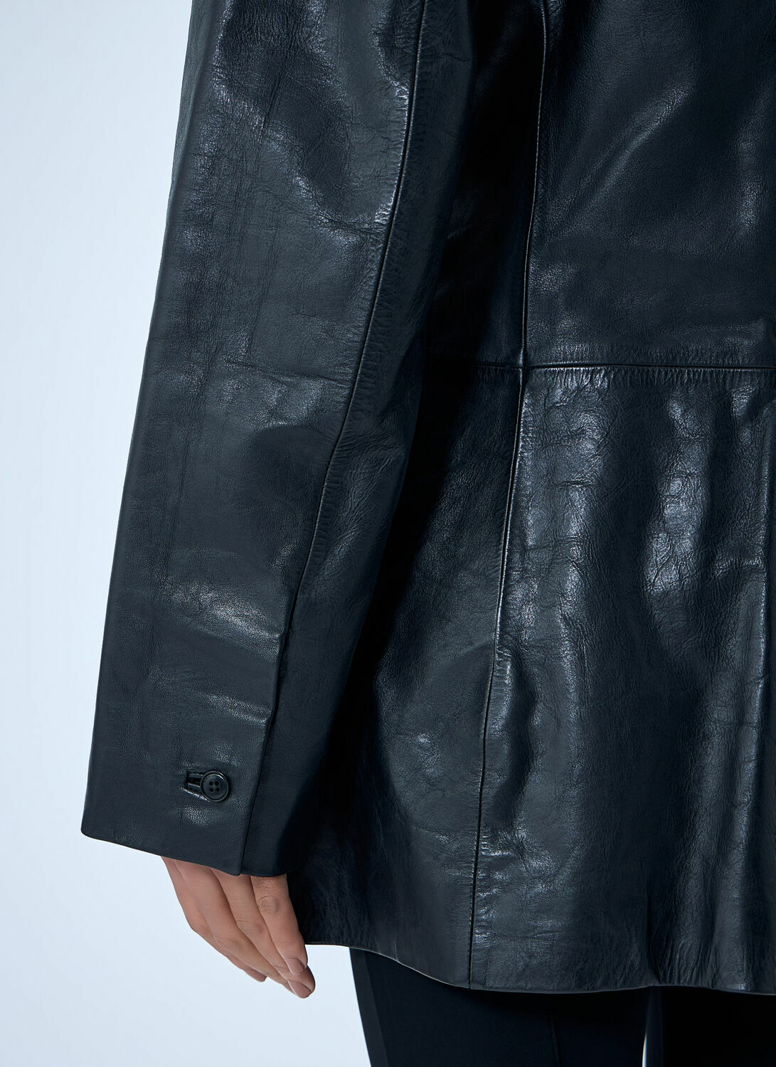 Alexander Wang Leather Single-Breasted Blazer