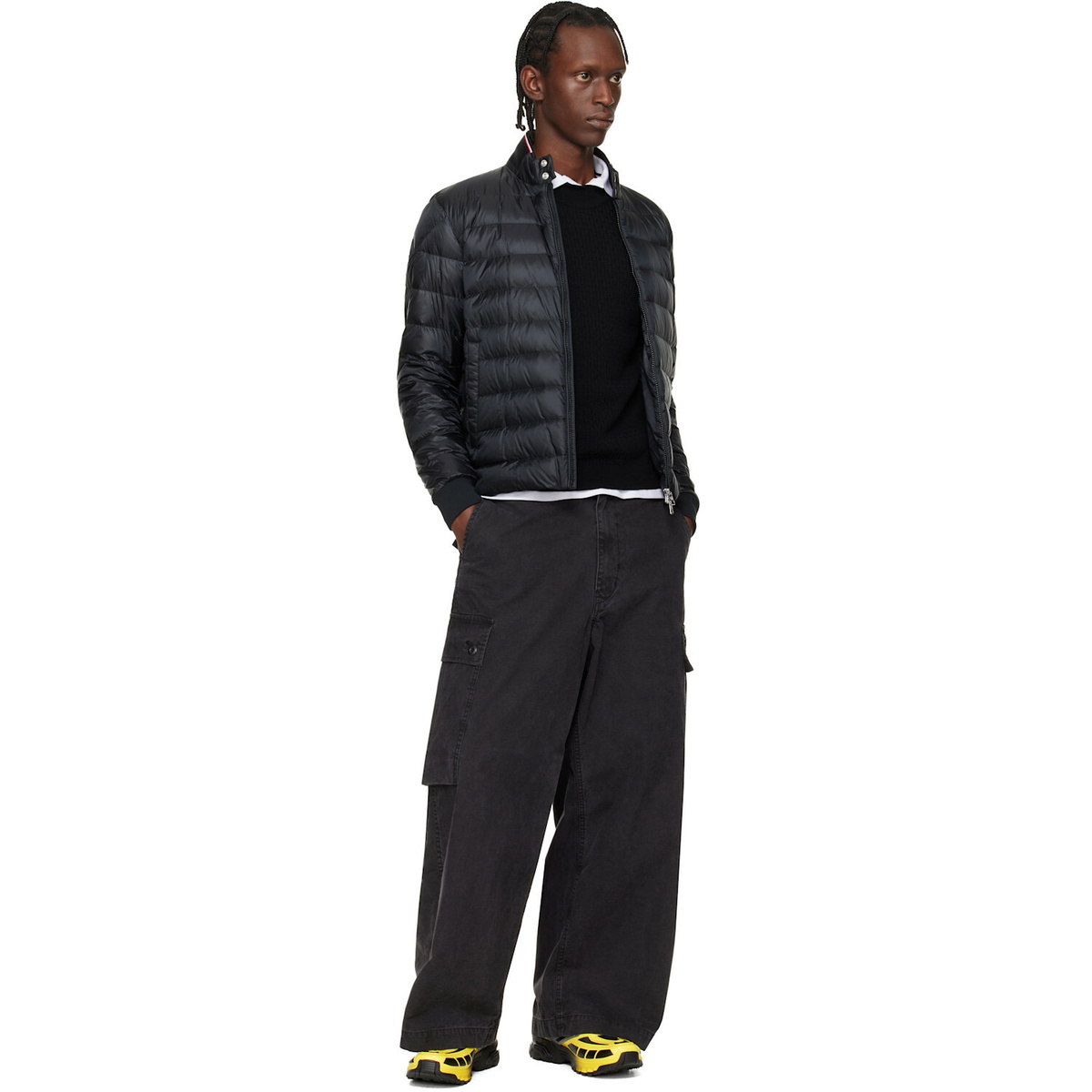 Moncler Black Rigel Short Down Jacket