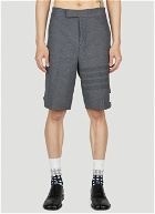 Thom Browne Four Bar Shorts male Grey
