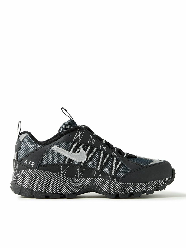 Photo: Nike - Air Humara QS Leather-Trimmed Mesh Sneakers - Black