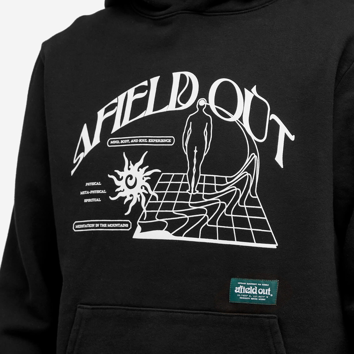 Afield Out Men's Retreat Hoodie in Black