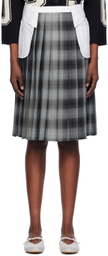 Ashley Williams Gray Collar Midi Skirt