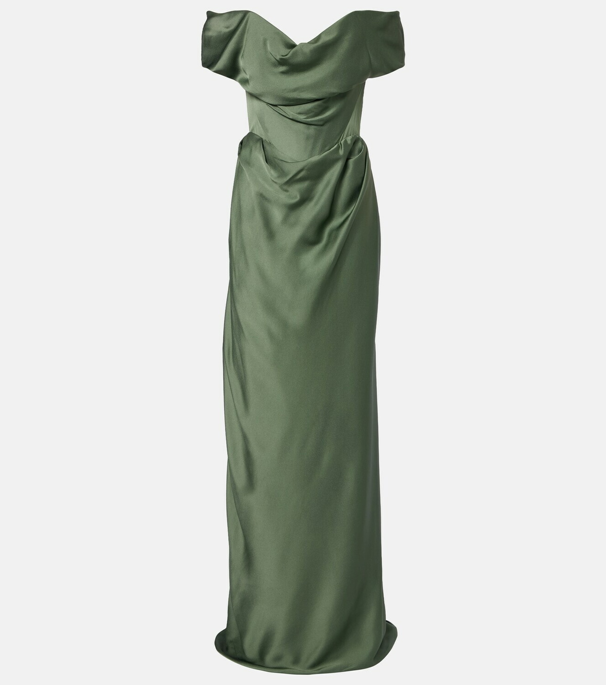 Vivienne Westwood Nova Cocotte draped satin bustier gown