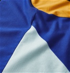 Aloye - Colour-Block Cotton-Jersey T-Shirt - Blue
