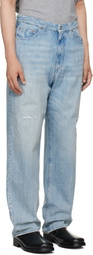 MM6 Maison Margiela Blue Distressed Jeans