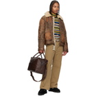 Polo Ralph Lauren Brown Shearling Bomber Jacket