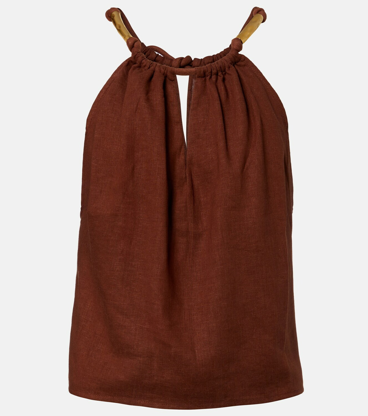 ViX Paula Hermanny Janet linen-blend top