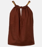 ViX Paula Hermanny Janet linen-blend top