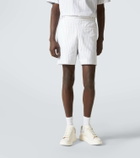 Alexander McQueen Striped cotton Bermuda shorts