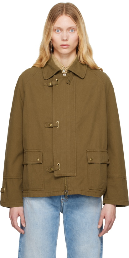 Photo: Carter Young Khaki Newman Buckle Jacket